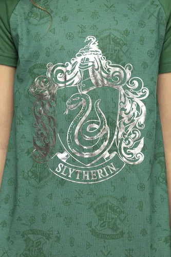 Miniatura 5 de Harry Potter - Camisón de manga larga con estampado de Hogwart Houses - Slytherin, Gryffindor, Hufflepuff, Ravenclaw