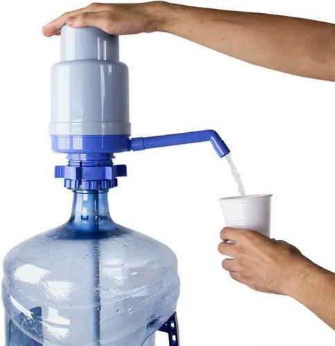 Bomba de agua potable Plus, segura para agua potable (sin BPA), dispensador manual para botellas de 3 a 6 galones con 2 tubos adicionales