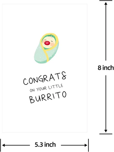 Miniatura 4 de Divertidas felicitaciones para nuevos padres, bonita tarjeta de recién nacido para mamá papá, linda tarjeta de baby shower