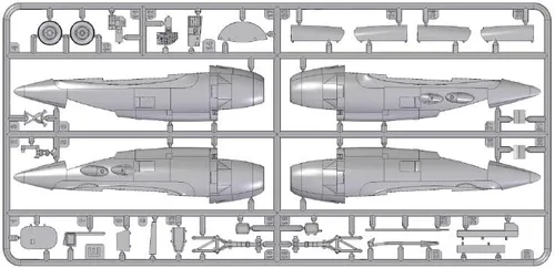 Miniatura 9 de Roden 063-1/72 - North American AJ-1 Savage, kit de modelo de plástico a escala