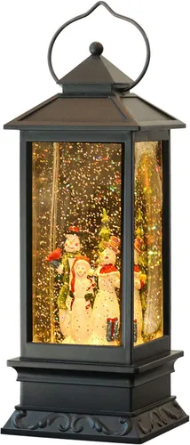 Miniatura 11 de Wondise - Linterna de globo de nieve de proyección de Halloween con temporizador, linterna de calaveras brillantes con agua giratoria operada por
