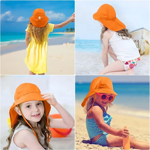 Miniatura 4 de Sombrero para el sol de bebé, con protección UPF 50+, de secado rápido, sombrero para la playa, para niño, para bebé, para proteger del sol