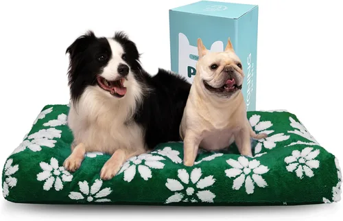 Miniatura 19 de Camas para perros grandes, bonita cama gruesa para perrera, cama mullida para mascotas con funda extraíble lavable y parte inferior antideslizante