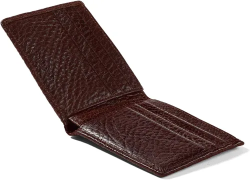 Miniatura 4 de Leatherology Espresso - Cartera plegable delgada para hombre RFID disponible