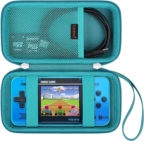 Miniatura 13 de Canboc Carrying Case for WELLST·G Handheld Game -Preloaded 220 Retro Video Games/ My Arcade Atari Pocket Player Pro Game Console, Mesh Pocket fits