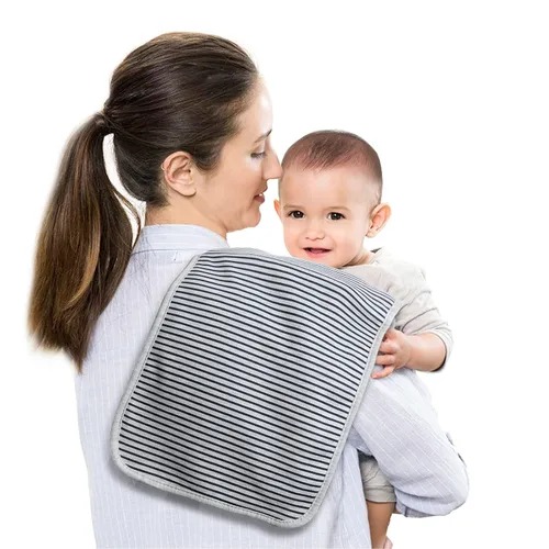Miniatura 2 de Hakochia Paños para eructos para bebé, niño y niña, de algodón orgánico, grandes, unisex, extra absorbentes, suaves, neutros, trapos para eructos