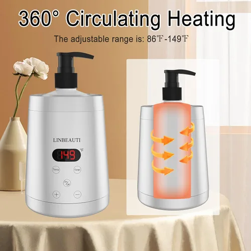 Miniatura 5 de Calentador de aceite de masaje profesional, calentador de loción para spa, calentador de aceite automático, crema de loción esencial calentada