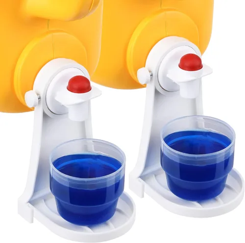 Portavasos para detergente para ropa, colector de goteo de suavizante de tejido, se sujeta firmemente a los picos de las botellas, mantiene la