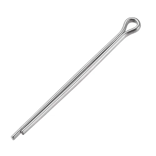 Miniatura 5 de uxcell Pasador de chaveta dividido, 0.039 in x 0.394 in, acero inoxidable 304, 2 puntas, llave de clip de sujeción en tono plateado, 30