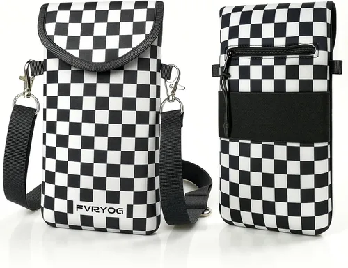 Miniatura 15 de Funda Bolsa Estuche de Neopreno para Teléfono para Hombres y Mujeres con Correa Cruzada/Cordón para el Cuello para Samsung S25+, S24 Fundas