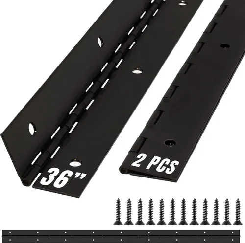 Miniatura 11 de Bisagra de piano resistente plateada de 48 pulgadas plateado