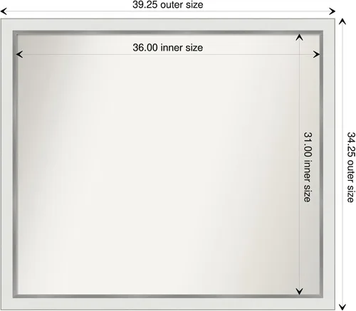 Miniatura 576 de Amanti Art Espejo personalizado, espejo estrecho de baño de oro blanco, espejo de pared o espejo de tocador de baño sobre el fregadero