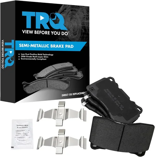 Miniatura 78 de TRQ Pastillas de freno delanteras semi metálicas compatibles con Ford Expedition 2018-2021 F-150 2018-2020 Lincoln Navigator 2018-2022