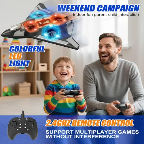 Miniatura 2 de Aviones de control remoto de espuma para niños y adultos Fácil control, ideal para principiantes y adolescentes, con vuelo estable, volteretas