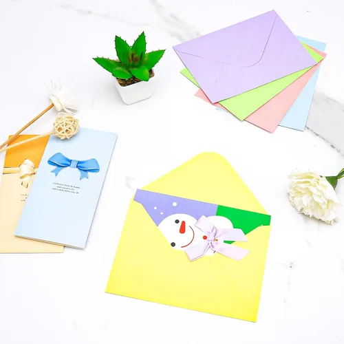 Miniatura 7 de Paquete de 100 sobres de 4 x 6, sobres de color A4 con solapa de contorno para invitaciones de compromiso, invitaciones de boda, anuncios, baby