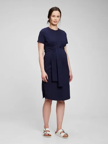 Miniatura 3 de GAP Vestido de punto de manga corta para mujer