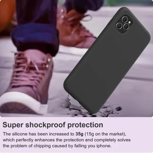 Miniatura 6 de Vooii Compatible con iPhone 11 Pro, silicona líquida suave de goma delgada, funda protectora de cuerpo completo con forro de microfibra suave