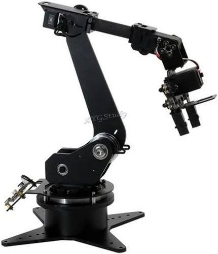 Miniatura 2 de Kit de brazo robótico de escritorio servo de bus serie de alto par para Raspberry Pi y Jetson Nano Wireless Control basado en ESP32 5-DOF soporta