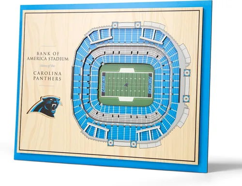 Miniatura 29 de YouTheFan Arte de pared de 5 capas con vista del estadio de la NFL