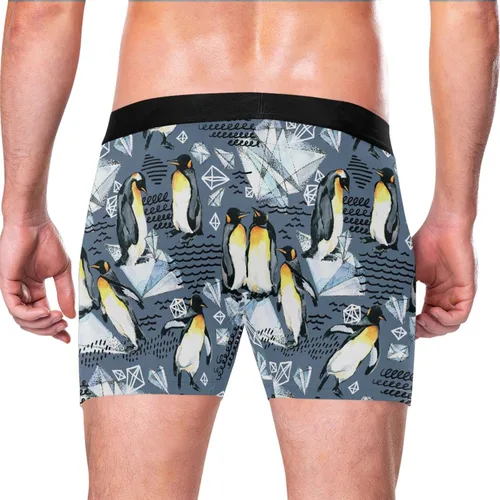Miniatura 3 de JHKKU Ropa interior para hombre, suave, cómoda, transpirable, de 4 pulgadas con bragueta