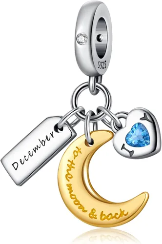 Miniatura 2 de PHCLASY Moon Birthstone Charms