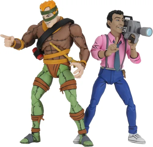 Miniatura 4 de Teenage Mutant Ninja Turtles Cartoon Series - Figura de acción de 7 pulgadas, paquete de 2 unidades, exclusivo - Rat King & Vernon