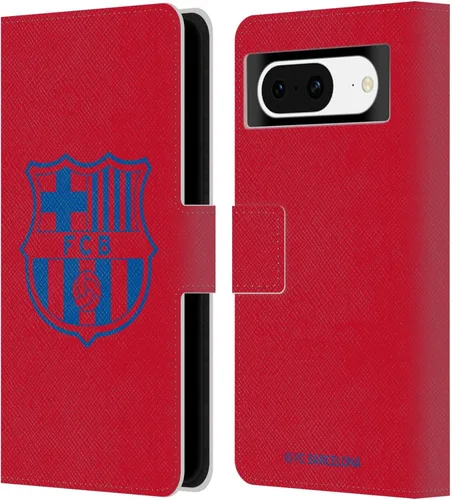 Miniatura 7 de Head Case Designs Officially Licensed FC Barcelona Barca Crest Patterns Leather Wallet Case Compatible with Google Pixel 8