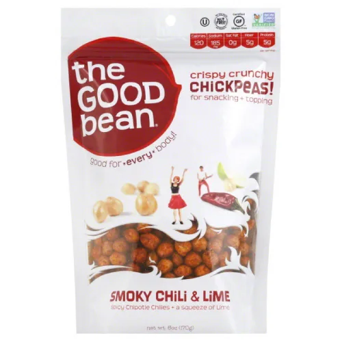 Miniatura 10 de The Good Bean Garbanzos crujientes – Sal marina – (paquete de 6) bolsa resellable de 6 onzas – Frijoles de garbanzos asados – Snack vegano con buena