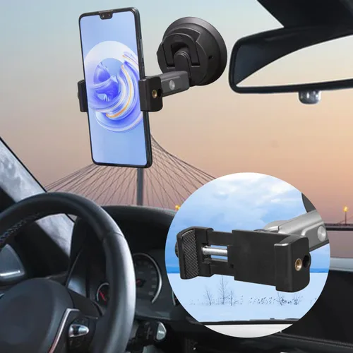 Miniatura 5 de Suptig Soporte de ventosa, soporte de cámara de coche para teléfono, Gopro, Canon, Nikon, Sony, Digital Cam, DJI Action 5 Pro, Insta360 X5/X4/X3