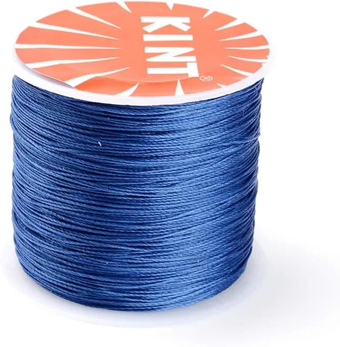 Miniatura 13 de Cordón de poliéster encerado de 119 yardas de 0.020 in, cuentas gruesas y coloridas pulseras de hilo trenzado para macramé para fabricación
