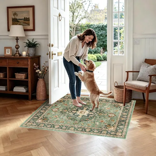 Miniatura 21 de Alfombra de Pasillo Lavable 3x10: Corredores Largos Antideslizantes para Pasillo - Alfombra Ultradelgada para Piso Interior para Cocina Entrada