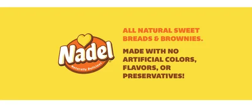 Miniatura 6 de Nadel - PASTEL DE CALABACÍN NATURALLY DELICIOUS (Paquete de 4) Rebanadas de Panes Dulces y Pasteles, refrigerio para el almuerzo de regreso a
