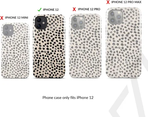 Miniatura 2 de BURGA - Funda compatible con iPhone 12, apta para carga inalámbrica, carcasa rígida híbrida de 2 capas + funda de silicona, resistente, ajuste