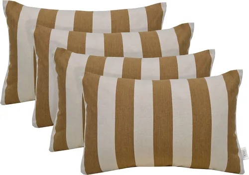 Miniatura 104 de RSH DECOR: Sunbrella - Juego de 4 almohadas lumbares, 20 x 12 pulgadas, tela de rendimiento resistente al agua y a la decoloración, fundas