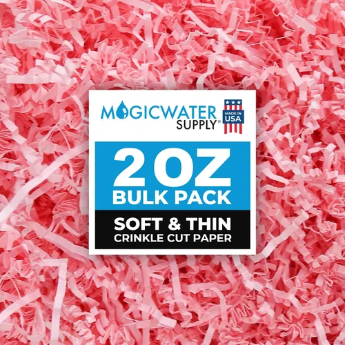 Miniatura 11 de MagicWater Supply - 2 oz - Negro - Relleno de papel de corte arrugado suave y fino ideal para envolver regalos, relleno de cestas, cumpleaños
