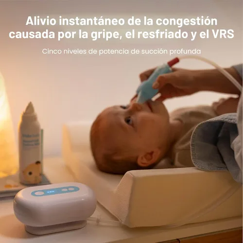 Miniatura 3 de Frida Baby Aspirador nasal eléctrico NoseFrida Pro para bebé, succión de grado hospitalario, succión de nariz para bebés y niños pequeños, aspirador