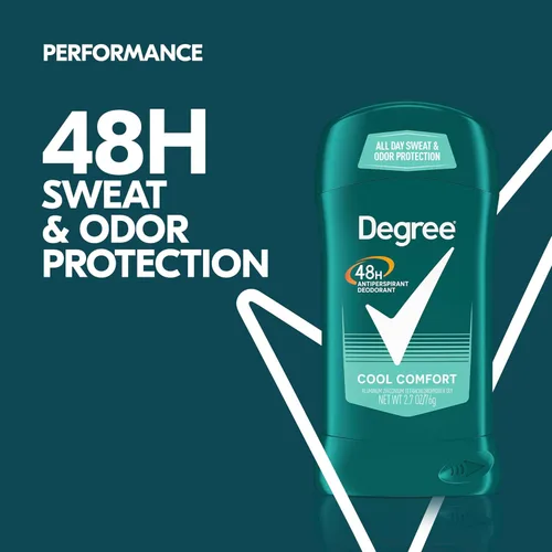 Miniatura 4 de Degree Desodorante antitranspirante para hombre, comodidad fresca, protección de 48 horas, no irritante, 2.7 oz