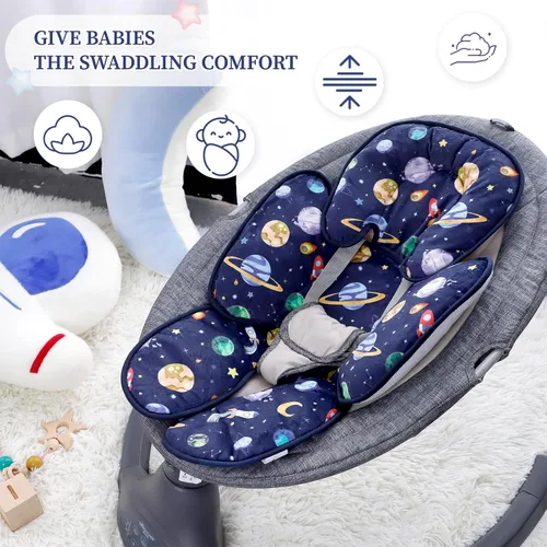 Miniatura 5 de Pea Pod - Soporte de cabeza para asiento de auto para bebé recién nacido, 2 en 1 Apoyo de cabeza y cuerpo para asiento de auto infantil para niños