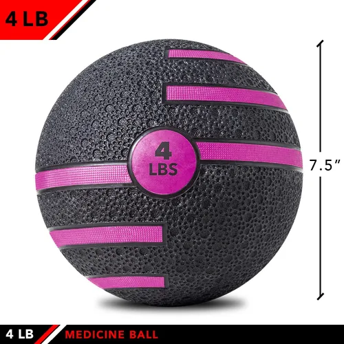 Miniatura 2 de JFIT Dual Texture Medicine Ball – Weighted Exercise Ball for Strength, Core & Functional Fitness Training