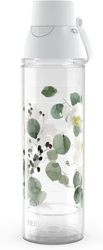 Tervis Venture Lite Kelly Ventura - Vaso aislado de doble pared de eucalipto hecho en Estados Unidos, mantiene las bebidas frías y calientes,