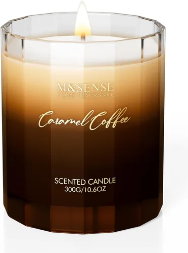 Miniatura 15 de M&SENSE Velas perfumadas de rosa para el hogar - 10.6 oz 60 horas de combustión, cera de soja natural con aroma floral para novia, vela de Rosa