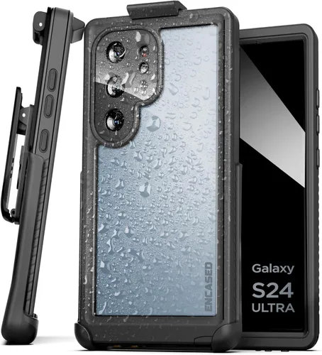 Miniatura 14 de Encased Funda impermeable para cinturón diseñada para Samsung Galaxy S24 Plus, funda protectora de cuerpo completo con protector de pantalla