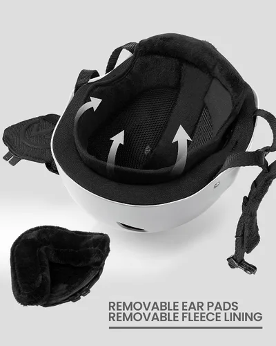Miniatura 4 de OutdoorMaster Kelvin - Casco de esquí y snowboard para hombres, mujeres y jóvenes Blanco