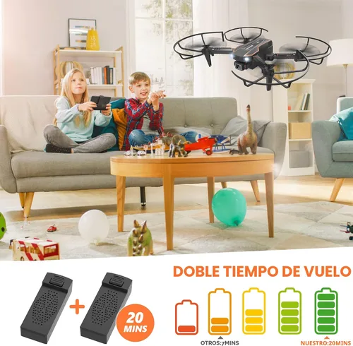 Miniatura 5 de AVIALOGIC Mini dron con cámara para niños, helicóptero de control remoto, juguetes de regalo para niños y niñas, FPV RC Quadcopter con cámara