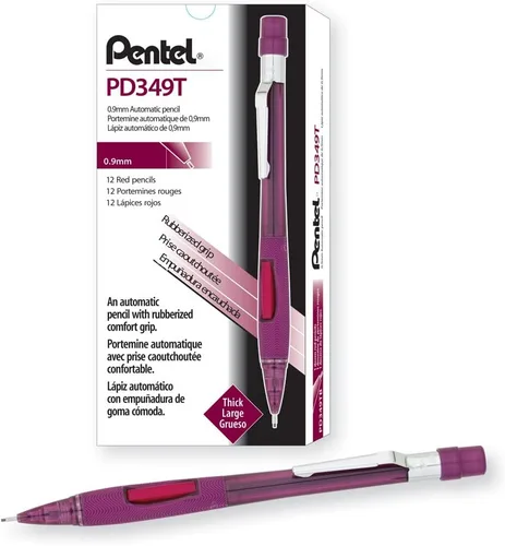 Miniatura 6 de Pentel Quicker lápiz para cliquear automático, 0.5mm de tamaño de grafito, Negro Barril