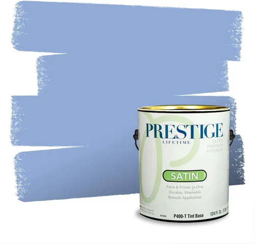 Miniatura 1229 de Pintura Exterior + imprimación PRESTIGE, todo-en-uno, 1 galón, acabado mate, color comparable al Valspar* Royal Gray* VS151-Gris real