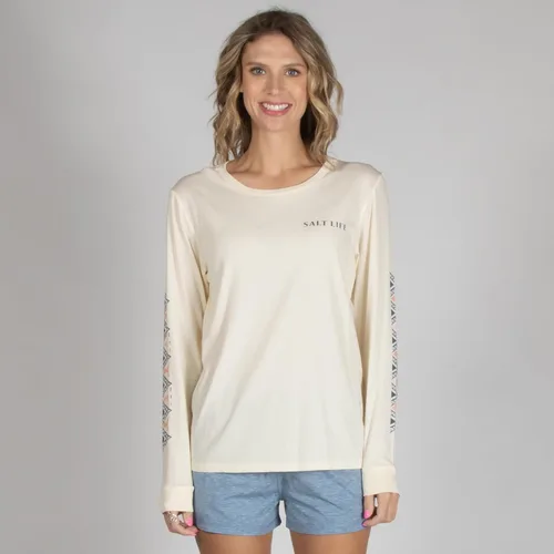 Miniatura 4 de Salt Life Camiseta de manga larga con atún tribal para mujer
