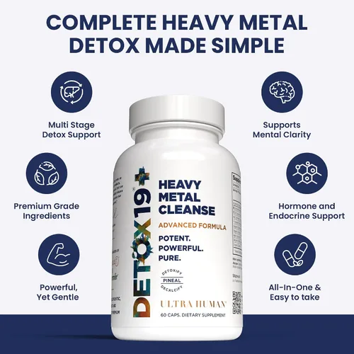 Miniatura 4 de Ultra Human Apoyo diario para el bienestar: limpieza de desintoxicación de metales pesados, con zeolita, shilajit, clorella orgánica y espirulina
