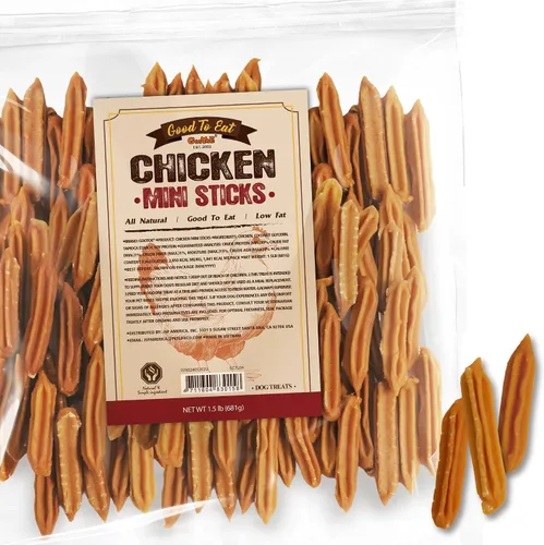 Miniatura 12 de Gootoe Golosinas para perros, carne seca de pollo para perros, golosinas de entrenamiento de perros de alta calidad; alta en proteínas, sin gluten
