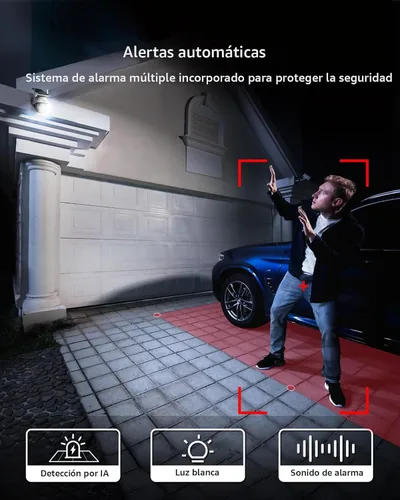 Miniatura 7 de AOSU Cámara solar de seguridad para exteriores – Cámaras de seguridad 100% sin cables, inalámbricas para exteriores para vigilancia en el hogar